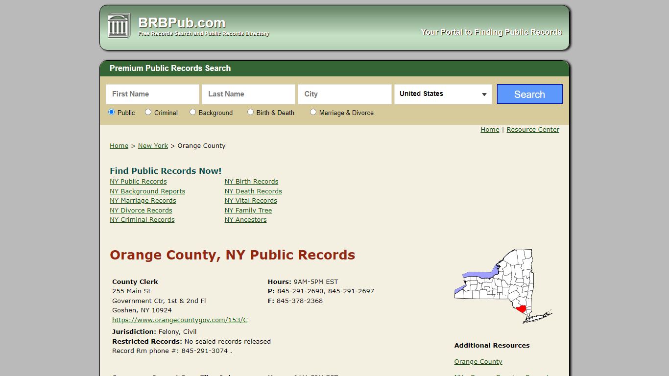 Orange County Public Records | Search New York Government ...